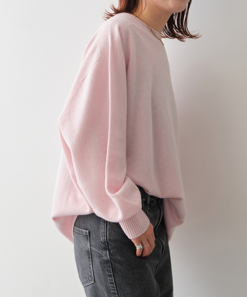 新色有り / 追加2》CHESSルーズボートネックプルオーバー（ニット