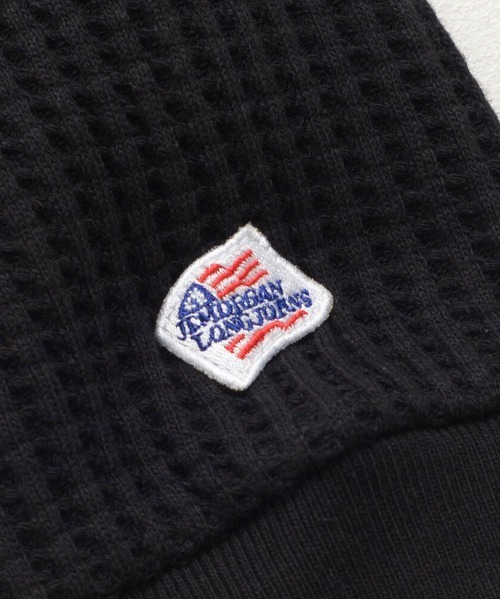 JEMORGAN（ジェーイーモーガン）の「『JEMORGAN LONG JOHNS/ジェーイーモーガンロングジョーンズ』CVCワッフルフルボーダーZIPパーカー【+】（パーカー・メンズ・ネイビー/オートミール/杢グレー/ブラウン/ブラック・XL/L/M）」の13枚目の写真