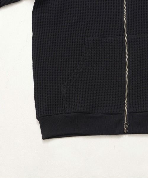 JEMORGAN（ジェーイーモーガン）の「『JEMORGAN LONG JOHNS/ジェーイーモーガンロングジョーンズ』CVCワッフルフルボーダーZIPパーカー【+】（パーカー・メンズ・ネイビー/オートミール/杢グレー/ブラウン/ブラック・XL/L/M）」の16枚目の写真