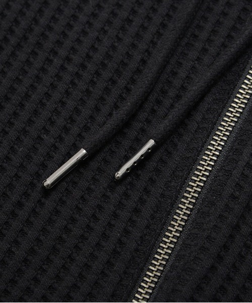JEMORGAN（ジェーイーモーガン）の「『JEMORGAN LONG JOHNS/ジェーイーモーガンロングジョーンズ』CVCワッフルフルボーダーZIPパーカー【+】（パーカー・メンズ・ネイビー/オートミール/杢グレー/ブラウン/ブラック・XL/L/M）」の17枚目の写真