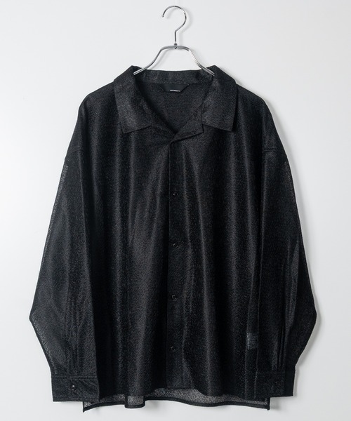 Limited Line Naive Magic(リミテッドラインナイーブマジック)の「【a】〔NAIVE MAGIC〕ルーズサイズ オープンカラー スクエアレースシャツ(シャツ/ブラウス・メンズ・ホワイト/ブラック・MEDIUM/LARGE)」の22枚目の写真