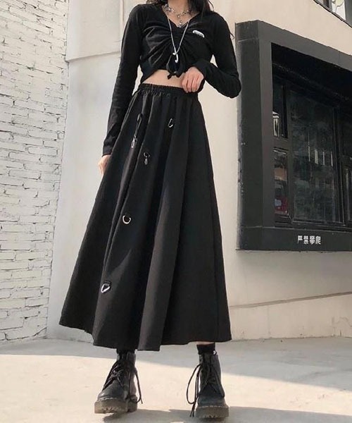 gossip!ロサンゼルス(ゴシップロサンゼルス)の「スカート(スカート・レディース・ブラック・M/S)」の6枚目の写真