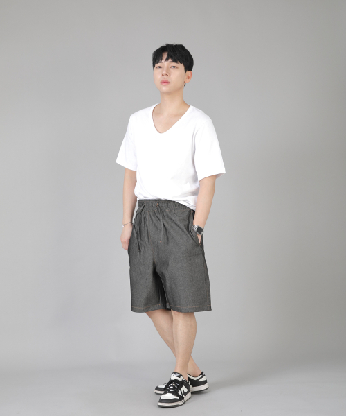 SAINTCREW（セントクルー）の「リップスPショーツ ERS-349 グレーブラックデニム（その他パンツ・メンズ・その他・MEDIUM/LARGE/X-LARGE）」の6枚目の写真