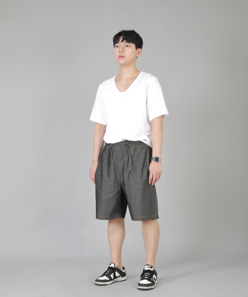 SAINTCREW（セントクルー）の「リップスPショーツ ERS-349 グレーブラックデニム（その他パンツ・メンズ・その他・MEDIUM/LARGE/X-LARGE）」の5枚目の写真
