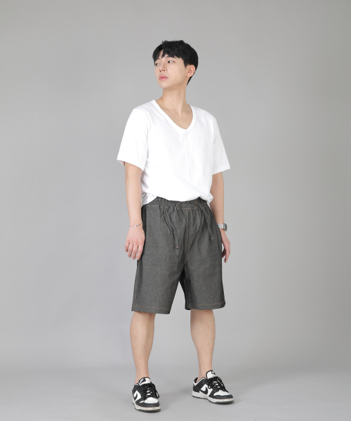 SAINTCREW（セントクルー）の「リップスPショーツ ERS-349 グレーブラックデニム（その他パンツ・メンズ・その他・MEDIUM/LARGE/X-LARGE）」の4枚目の写真