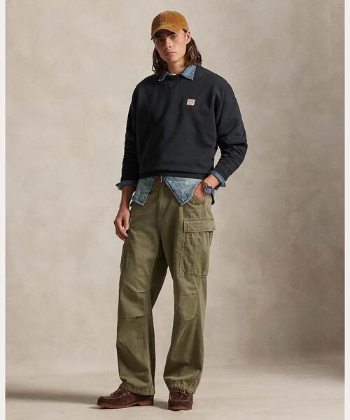 POLO RALPH LAUREN（ポロ ラルフ ローレン）の「リラックス フィット ループバック フリース スウェットシャツ（スウェット・メンズ・ブラック系1・L/M/S/XS）」の3枚目の写真