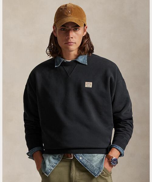 POLO RALPH LAUREN（ポロ ラルフ ローレン）の「リラックス フィット ループバック フリース スウェットシャツ（スウェット・メンズ・ブラック系1・L/M/S/XS）」の6枚目の写真