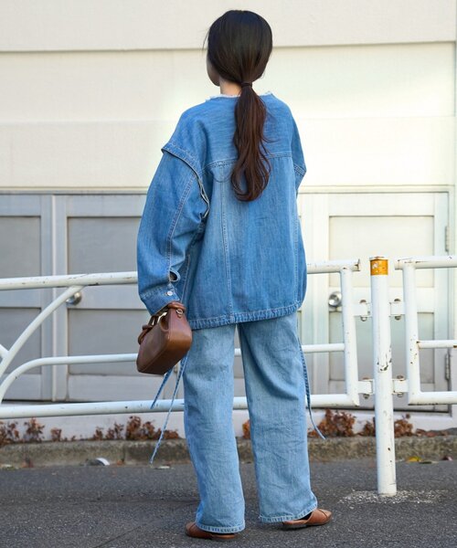 CIAOPANIC TYPY（チャオパニックティピー）の「【アップデート／袖取り外し可能】柔らかデニムジャケット（デニムジャケット・レディース・ブルー/ネイビー・ONE SIZE）」の20枚目の写真