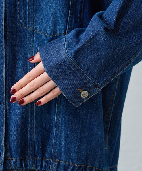 CIAOPANIC TYPY（チャオパニックティピー）の「【アップデート／袖取り外し可能】柔らかデニムジャケット（デニムジャケット・レディース・ブルー/ネイビー・ONE SIZE）」の7枚目の写真