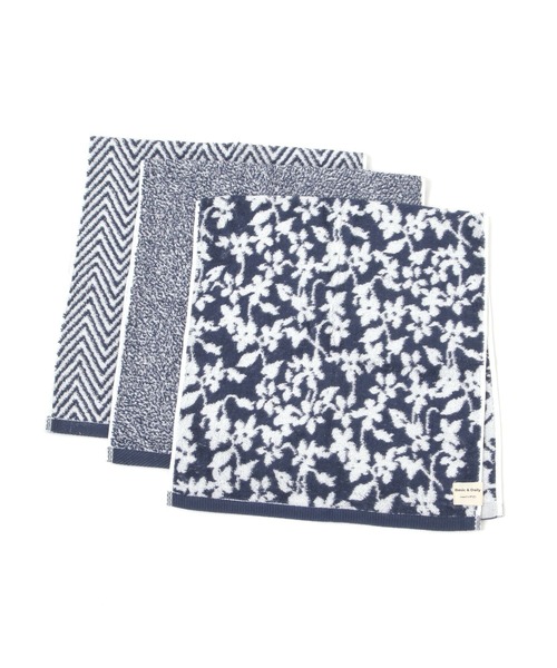 studio CLIP(スタディオクリップ)の「柔らかパイルフェイスタオル3枚セット(タオル・レディース・ネイビー/グレー・FREE)」の2枚目の写真