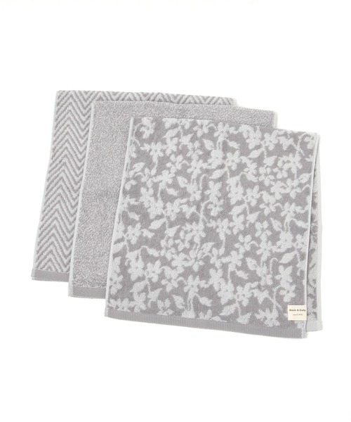 studio CLIP(スタディオクリップ)の「柔らかパイルフェイスタオル3枚セット(タオル・レディース・ネイビー/グレー・FREE)」の1枚目の写真