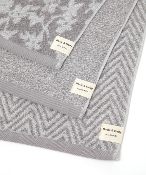 studio CLIP(スタディオクリップ)の「柔らかパイルフェイスタオル3枚セット(タオル・レディース・ネイビー/グレー・FREE)」の9枚目の写真