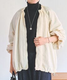 BEARDSLEY | ギャザーブルゾン(ノーカラージャケット)