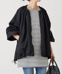 BEARDSLEY | ギャザーブルゾン(ノーカラージャケット)