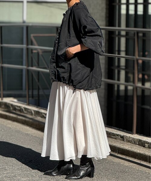 BEARDSLEY（ビアズリー）の「ギャザーブルゾン（ノーカラージャケット・レディース・ブラック/アイボリー・FREE）」の21枚目の写真