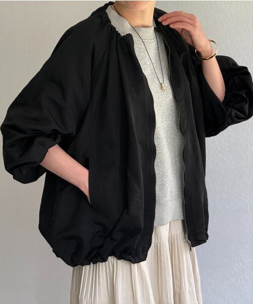 BEARDSLEY(ビアズリー) ギャザーブルゾン ギャザーブルゾン（ノーカラージャケット）｜BEARDSLEY（ビアズリー