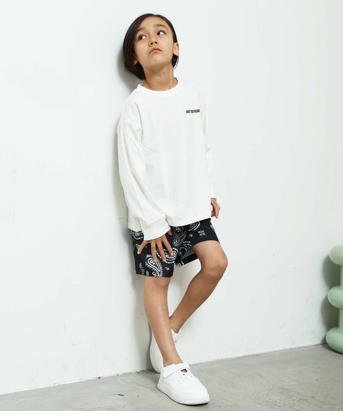 SHISKY（シスキー）の「DRY/ドライメッシュ 総柄ハーフパンツ（デニムパンツ・キッズ・グレー系その他2/グレー系その他3/ベージュ系その他/ベージュ系その他2/ブラック系その他2/グレー系その他/ブラック系その他/ブラック系その他3・110/120/130/140/150/160）」の2枚目の写真