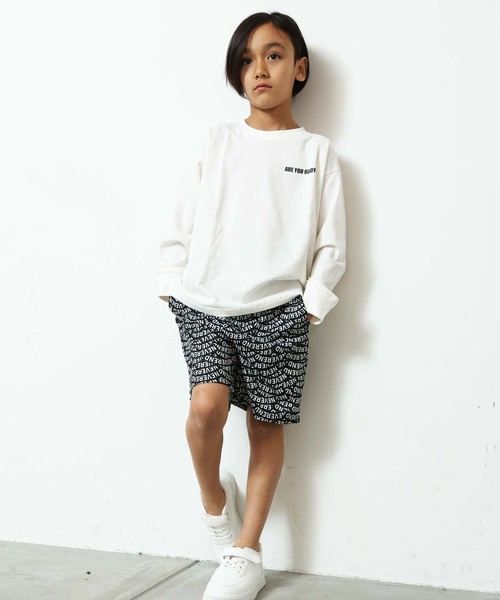 SHISKY（シスキー）の「DRY/ドライメッシュ 総柄ハーフパンツ（デニムパンツ・キッズ・グレー系その他2/グレー系その他3/ベージュ系その他/ベージュ系その他2/ブラック系その他2/グレー系その他/ブラック系その他/ブラック系その他3・110/120/130/140/150/160）」の3枚目の写真