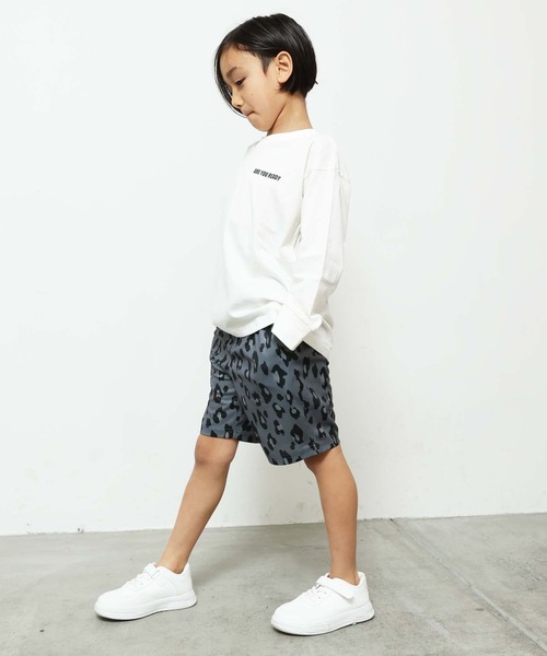 SHISKY（シスキー）の「DRY/ドライメッシュ 総柄ハーフパンツ（デニムパンツ・キッズ・グレー系その他2/グレー系その他3/ベージュ系その他/ベージュ系その他2/ブラック系その他2/グレー系その他/ブラック系その他/ブラック系その他3・110/120/130/140/150/160）」の21枚目の写真