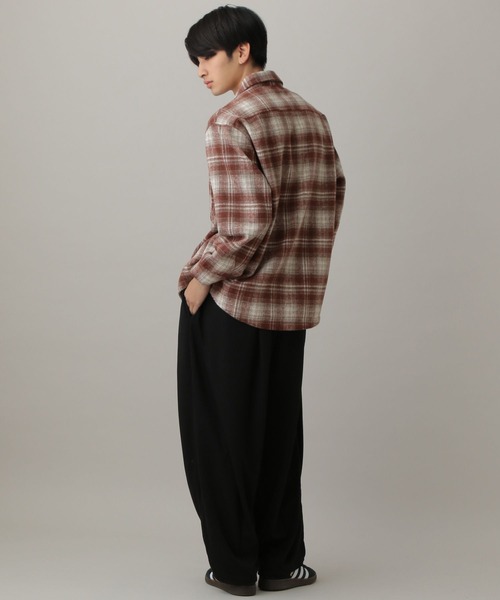 LAND MUSEUM（ランドミュージアム）の「LAND MUSEUM／ワイドオンブレシャツ（シャツ/ブラウス・メンズ・レッド・MEDIUM/LARGE）」の15枚目の写真