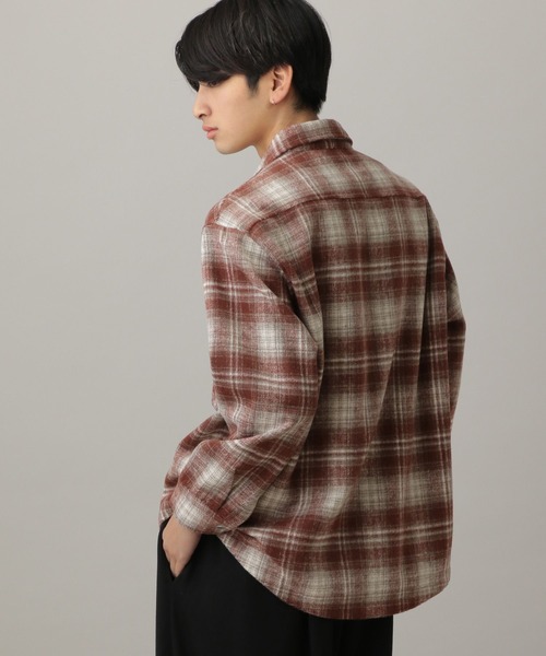LAND MUSEUM（ランドミュージアム）の「LAND MUSEUM／ワイドオンブレシャツ（シャツ/ブラウス・メンズ・レッド・MEDIUM/LARGE）」の12枚目の写真
