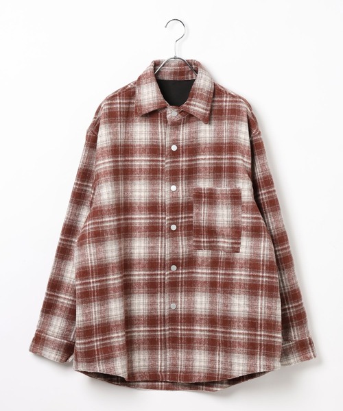 LAND MUSEUM（ランドミュージアム）の「LAND MUSEUM／ワイドオンブレシャツ（シャツ/ブラウス・メンズ・レッド・MEDIUM/LARGE）」の11枚目の写真