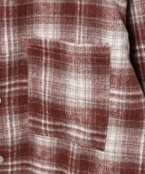 LAND MUSEUM（ランドミュージアム）の「LAND MUSEUM／ワイドオンブレシャツ（シャツ/ブラウス・メンズ・レッド・MEDIUM/LARGE）」の5枚目の写真