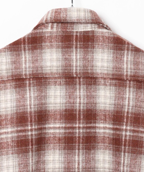 LAND MUSEUM（ランドミュージアム）の「LAND MUSEUM／ワイドオンブレシャツ（シャツ/ブラウス・メンズ・レッド・MEDIUM/LARGE）」の4枚目の写真