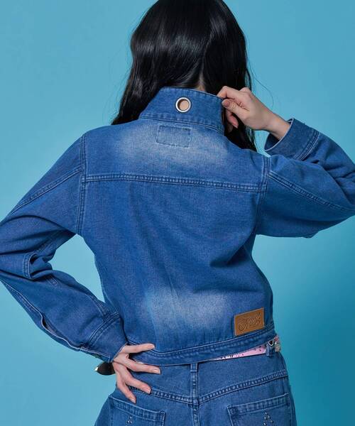 SEQUENZ(シークエンズ)の「※WEB限定 / セットアップ対応 / アイレットショートデニムジャケット / sqnz eyelet short denim jacket(ブルゾン・レディース・ブラック/ブルー/ベージュ系その他3・MEDIUM/SMALL)」の16枚目の写真