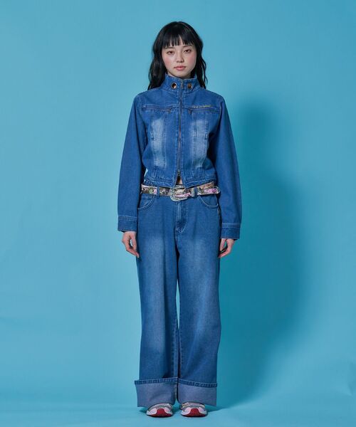 SEQUENZ(シークエンズ)の「※WEB限定 / セットアップ対応 / アイレットショートデニムジャケット / sqnz eyelet short denim jacket(ブルゾン・レディース・ブラック/ブルー/ベージュ系その他3・MEDIUM/SMALL)」の18枚目の写真