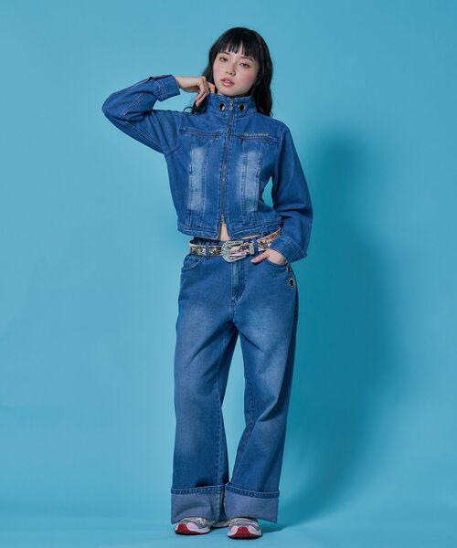 SEQUENZ(シークエンズ)の「※WEB限定 / セットアップ対応 / アイレットショートデニムジャケット / sqnz eyelet short denim jacket(ブルゾン・レディース・ブラック/ブルー/ベージュ系その他3・MEDIUM/SMALL)」の20枚目の写真
