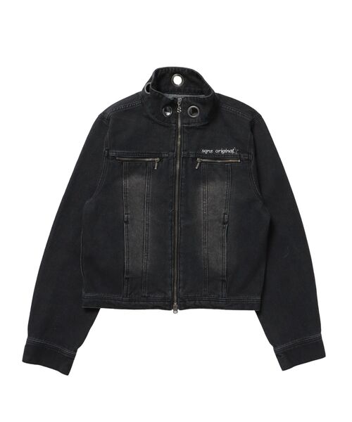 SEQUENZ(シークエンズ)の「※WEB限定 / セットアップ対応 / アイレットショートデニムジャケット / sqnz eyelet short denim jacket(ブルゾン・レディース・ブラック/ブルー/ベージュ系その他3・MEDIUM/SMALL)」の22枚目の写真
