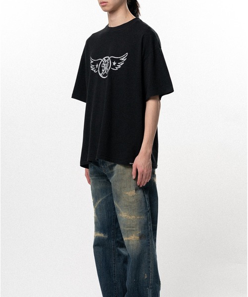 KAMIYA(カミヤ)の「"AERO-KMY" T-shirt(Tシャツ/カットソー・メンズ・ブラック/ホワイト・S/M/L)」の10枚目の写真