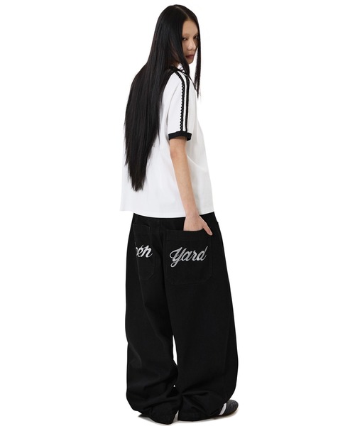 OY(オーワイ)の「『OY/オーワイ』LACE DOLLY RINGER TEE /レースドリーリンガーTシャツ(Tシャツ/カットソー・レディース・ホワイト/ブラック・L/M)」の11枚目の写真