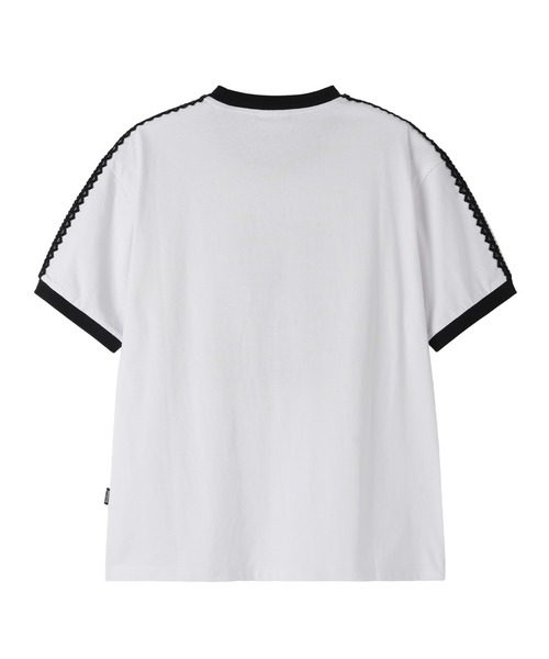 OY(オーワイ)の「『OY/オーワイ』LACE DOLLY RINGER TEE /レースドリーリンガーTシャツ(Tシャツ/カットソー・レディース・ホワイト/ブラック・L/M)」の15枚目の写真