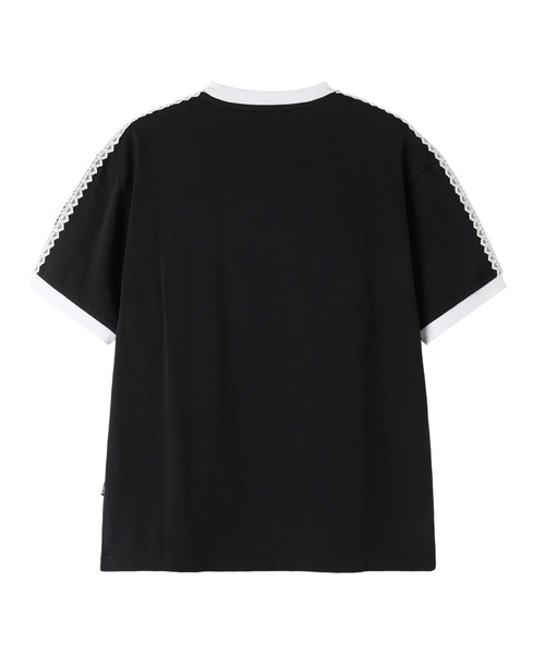 OY(オーワイ)の「『OY/オーワイ』LACE DOLLY RINGER TEE /レースドリーリンガーTシャツ(Tシャツ/カットソー・レディース・ホワイト/ブラック・L/M)」の13枚目の写真