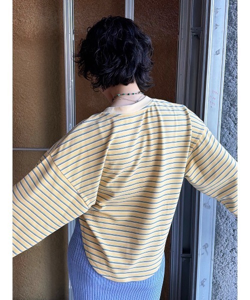 ELCHELE(エルチェレ)の「WARM BORDER LS TEE(Tシャツ/カットソー・レディース・ブラック/ブラウン/イエロー・FREE)」の16枚目の写真