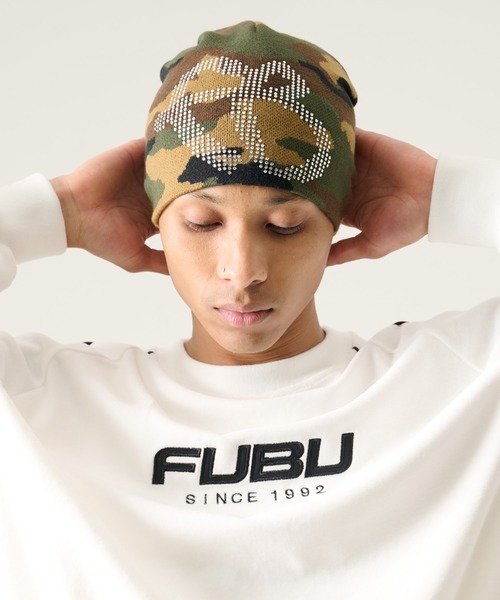 セール】FUBU フブ ブランド Beanie / ビーニー ニット帽（ニット