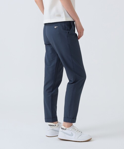 BEAMS GOLF(ビームスゴルフ)の「PURPLE LABEL / 裾ダブル ストライプ柄 ストレッチ パンツ(その他パンツ・レディース・インディゴブルー/グレー・MEDIUM/LARGE/SMALL)」の2枚目の写真
