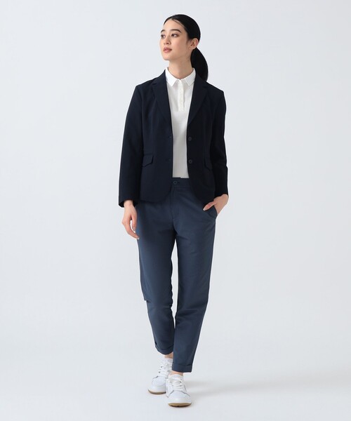 BEAMS GOLF(ビームスゴルフ)の「PURPLE LABEL / 裾ダブル ストライプ柄 ストレッチ パンツ(その他パンツ・レディース・インディゴブルー/グレー・MEDIUM/LARGE/SMALL)」の6枚目の写真