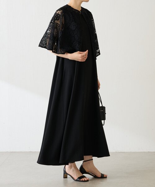 BEARDSLEY（ビアズリー）の「Bigモチーフレースポンチョ（ポンチョ・レディース・ブラウン/ブラック・FREE）」の9枚目の写真