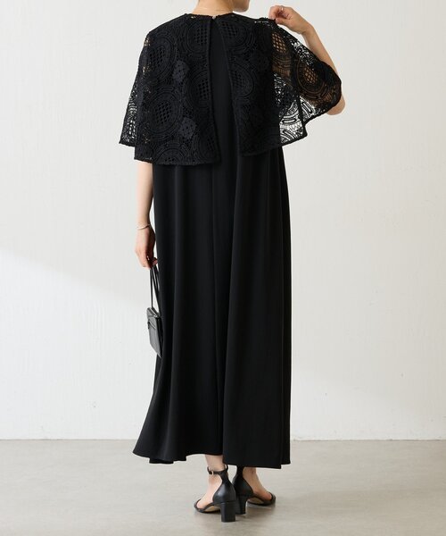 BEARDSLEY（ビアズリー）の「Bigモチーフレースポンチョ（ポンチョ・レディース・ブラウン/ブラック・FREE）」の12枚目の写真