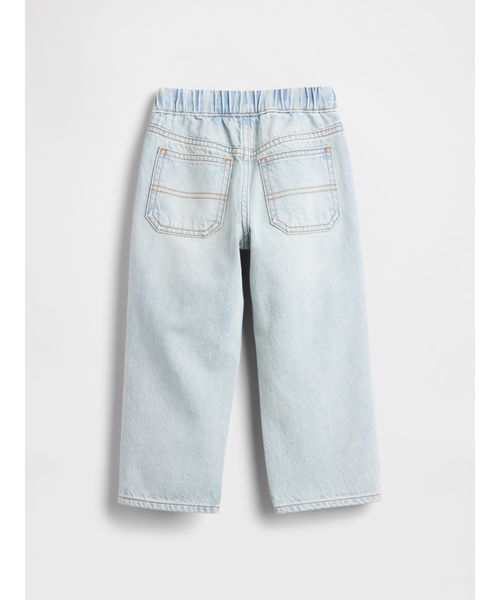 GAP(ギャップ)の「プルオン バギー カーペンターデニム (幼児・ベビー)(デニムパンツ・キッズ・インディゴブルー・110cm/105cm/100cm/95cm/90cm/80cm/70cm)」の2枚目の写真