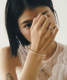 TEN. | SILVER925 18KGP タイニーハートリング MIX リング ギフト ペアリング ピンキーリング(リング)