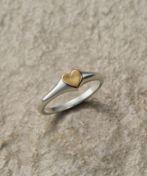 TEN.（テン）の「SILVER925 18KGP タイニーハートリング MIX リング ギフト ペアリング ピンキーリング（リング・レディース・シルバー×ゴールド・#7/#5/#3/#1）」の6枚目の写真