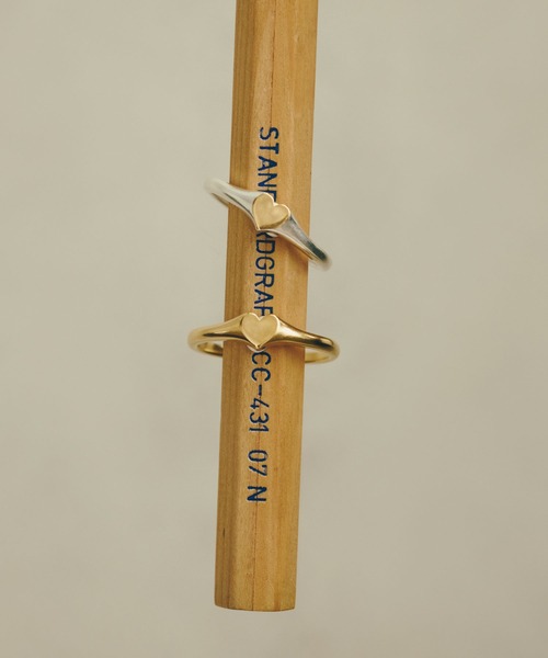 TEN.（テン）の「SILVER925 18KGP タイニーハートリング MIX リング ギフト ペアリング ピンキーリング（リング・レディース・シルバー×ゴールド・#7/#5/#3/#1）」の7枚目の写真