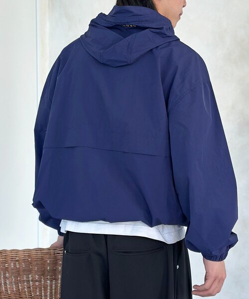 CPCM(シーピーシーエム)の「ナイロンアノラックパーカー(シャツ/ブラウス・メンズ・ネイビー/オレンジ/サックスブルー・FREE)」の6枚目の写真