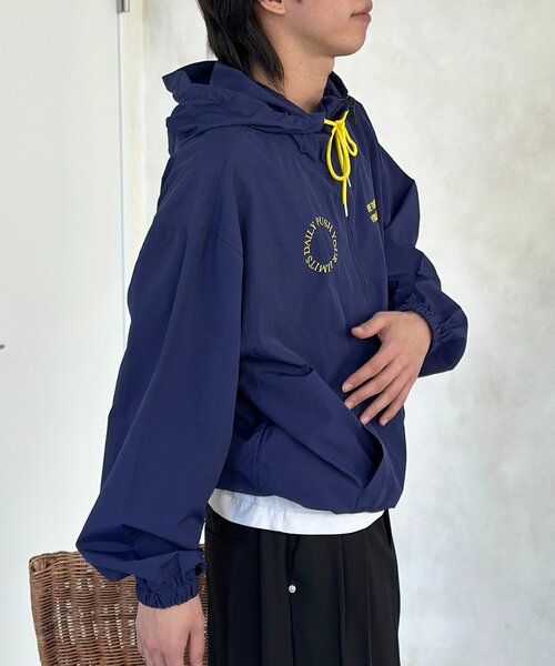 CPCM(シーピーシーエム)の「ナイロンアノラックパーカー(シャツ/ブラウス・メンズ・ネイビー/オレンジ/サックスブルー・FREE)」の7枚目の写真