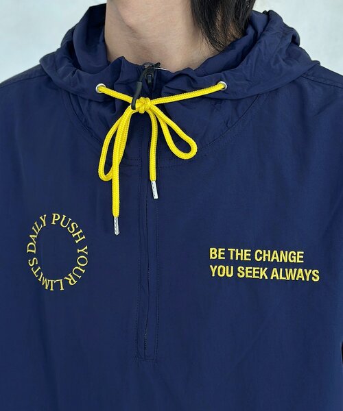 CPCM(シーピーシーエム)の「ナイロンアノラックパーカー(シャツ/ブラウス・メンズ・ネイビー/オレンジ/サックスブルー・FREE)」の9枚目の写真