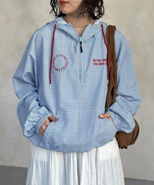 CPCM(シーピーシーエム)の「ナイロンアノラックパーカー(シャツ/ブラウス・メンズ・ネイビー/オレンジ/サックスブルー・FREE)」の11枚目の写真